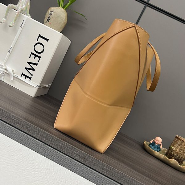 LOEWE Medium Puzzle Fold tote in shiny calfskin(HIGH-END GRADE)