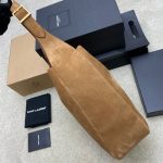 YSL Large LE 5 À 7 bag in soft suede