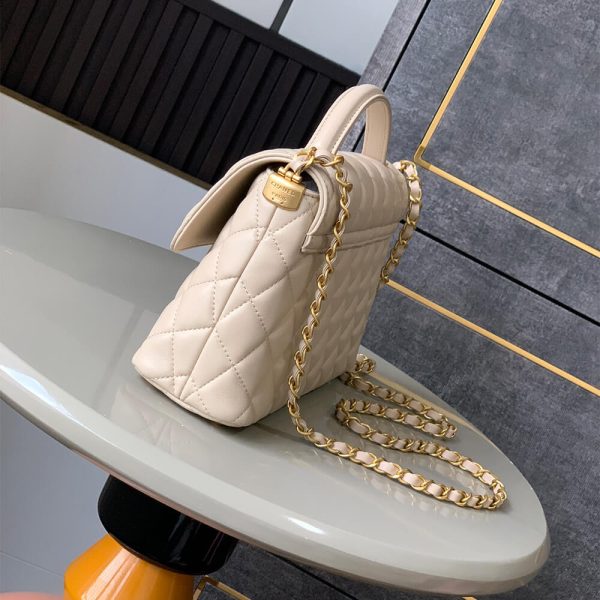 CHANEL large Flap Bag With Top Handle(high-end grade)