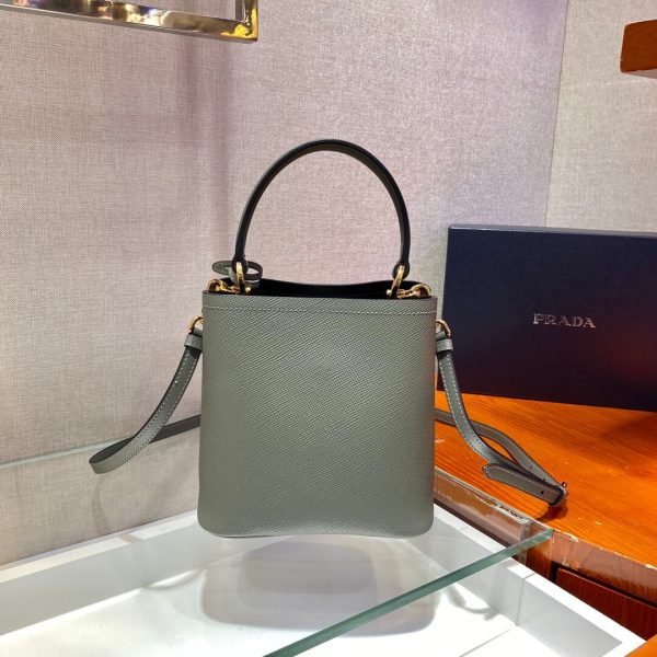 Prada Panier Saffiano Leather Mini Bag(high-end grade)