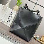 LOEWE Medium Puzzle Fold tote in shiny calfskin(HIGH-END GRADE)