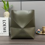 LOEWE Medium Puzzle Fold tote in shiny calfskin(HIGH-END GRADE)