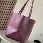 LOEWE Medium Puzzle Fold tote in shiny calfskin(HIGH-END GRADE)