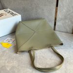 LOEWE Medium Puzzle Fold tote in shiny calfskin(HIGH-END GRADE)