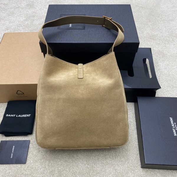 YSL Large LE 5 À 7 bag in soft suede
