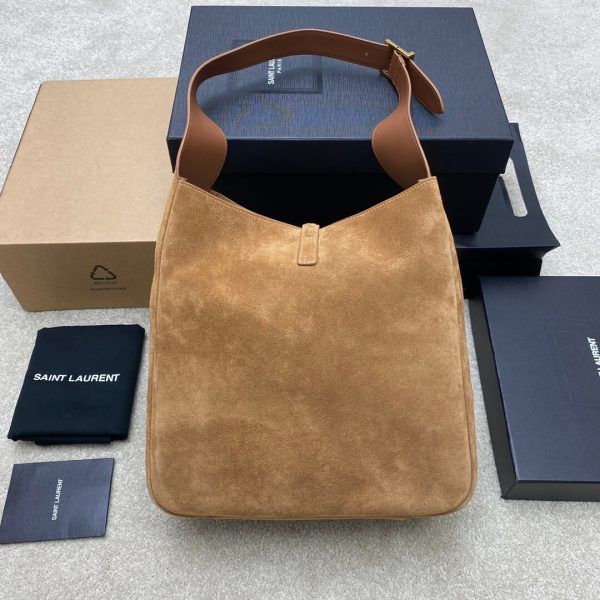 YSL Large LE 5 À 7 bag in soft suede