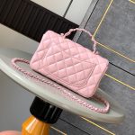 CHANEL Mini Flap Bag with Top Handle(high-end grade)