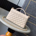 CHANEL large Flap Bag With Top Handle(high-end grade)
