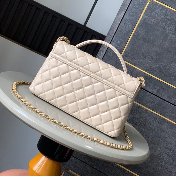 CHANEL large Flap Bag With Top Handle(high-end grade)