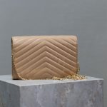 YSL cassandre chain wallet in lambskin
