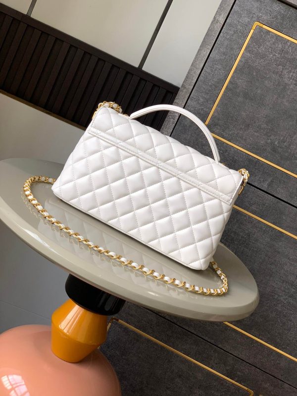 CHANEL large Flap Bag With Top Handle(high-end grade)