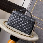 CHANEL large Flap Bag With Top Handle(high-end grade)