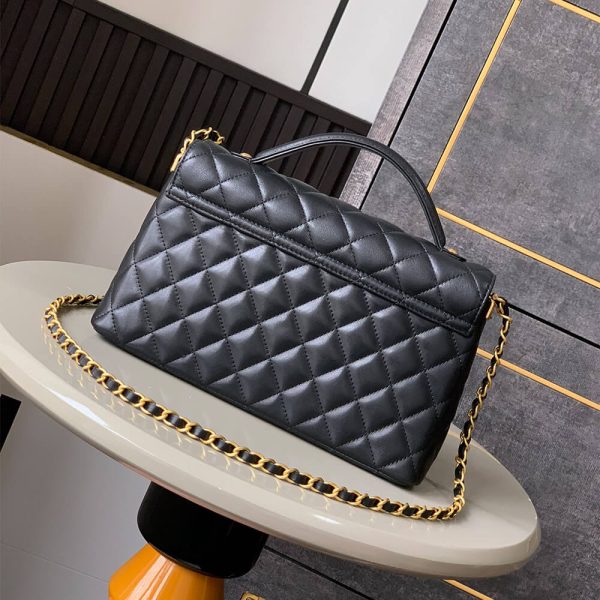 CHANEL large Flap Bag With Top Handle(high-end grade)