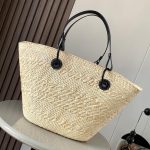LOEWE Medium Anagram Basket in Palm and Calfskin(HIGH-END GRADE)