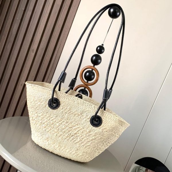 LOEWE Anagram Basket Small Palm and Calfskin Bag(HIGH-END GRADE)