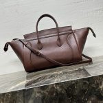 CELINE MEDIUM SMILING NEW LUGGAGE IN SUPPLE SHINY LAMBSKIN(HIGH-END GRADE)