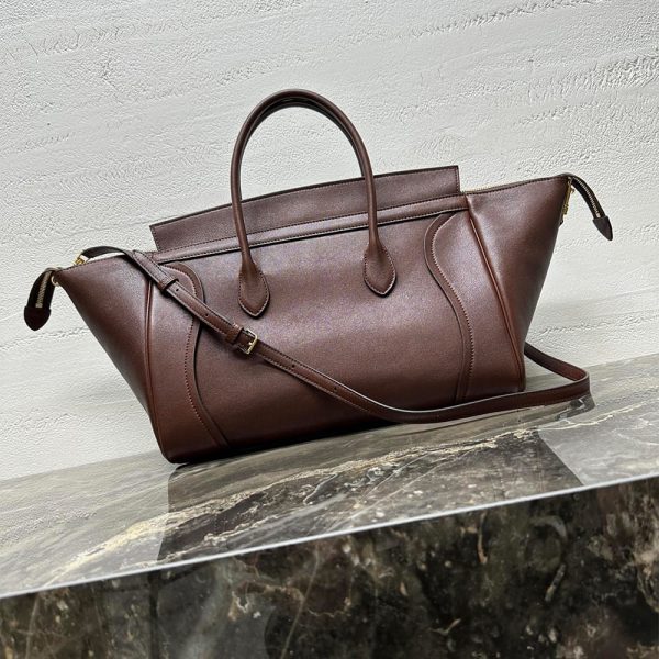 CELINE MEDIUM SMILING NEW LUGGAGE IN SUPPLE SHINY LAMBSKIN(HIGH-END GRADE)