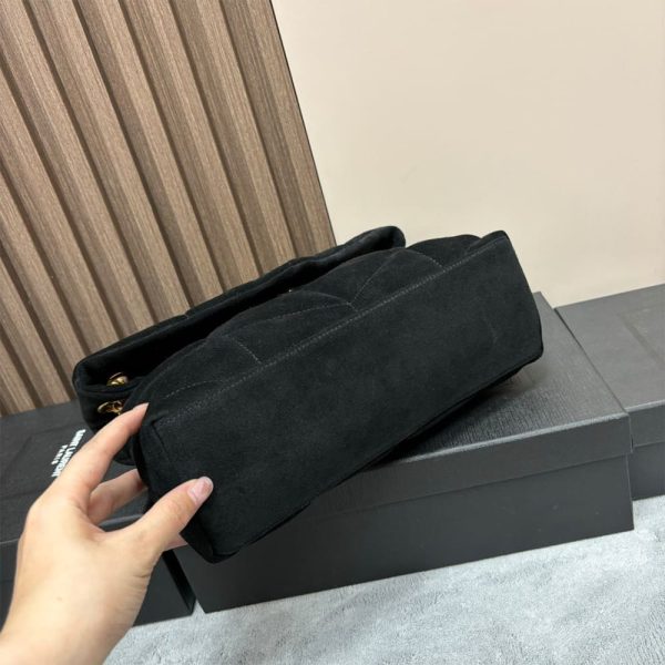 YSL PUFFER small in suede(HIGH-END GRADE)