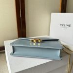 CELINE MARGO Shiny Calfskin Leather Chain Wallet