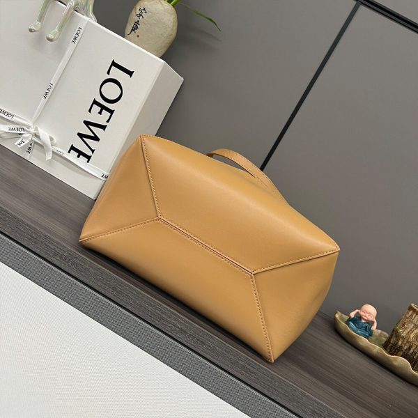 LOEWE Medium Puzzle Fold tote in shiny calfskin(HIGH-END GRADE)