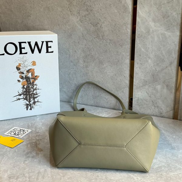 LOEWE Medium Puzzle Fold tote in shiny calfskin(HIGH-END GRADE)