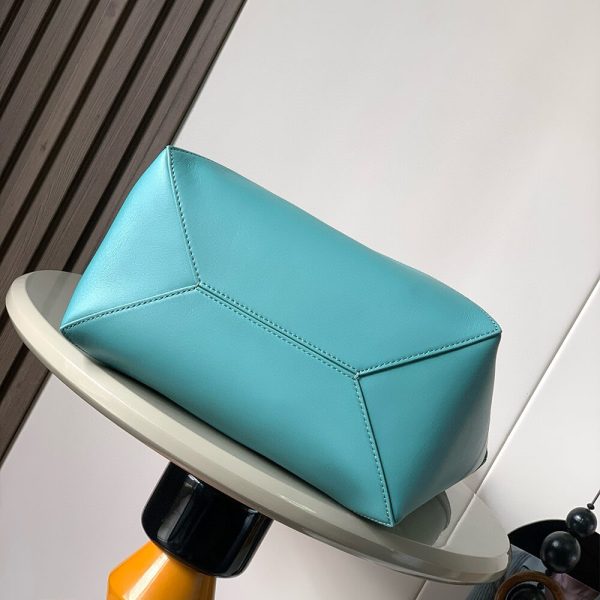 LOEWE Medium Puzzle Fold tote in shiny calfskin(HIGH-END GRADE)