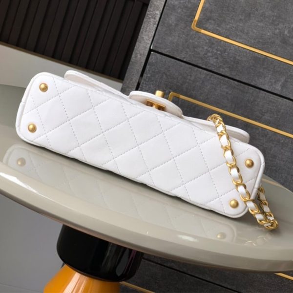 CHANEL Mini Flap Bag with Top Handle(high-end grade)