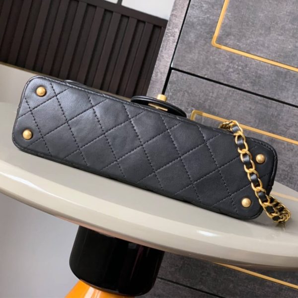 CHANEL Mini Flap Bag with Top Handle(high-end grade)