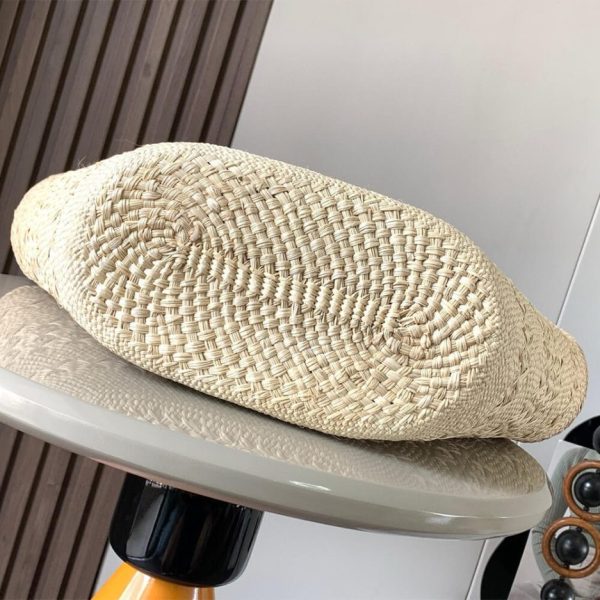 LOEWE Medium Anagram Basket in Palm and Calfskin(HIGH-END GRADE)