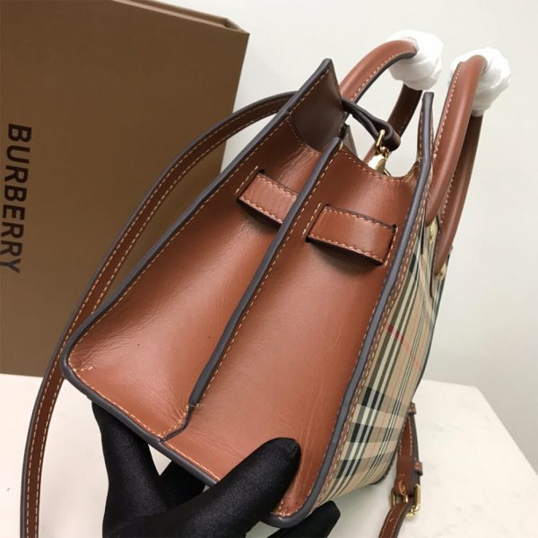 Pocket Medium leather-trimmed canvas tote