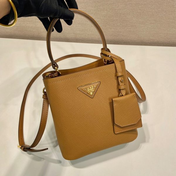 Prada Panier Saffiano Leather Mini Bag(high-end grade)