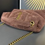 YSL PUFFER small in suede(HIGH-END GRADE)