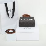CELINE Mini Vertical Cabas Bag in Calfskin Leather with Logo and Celine Print