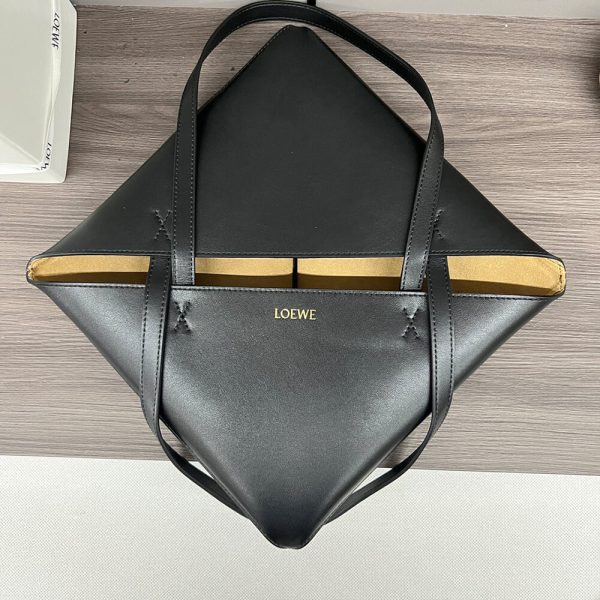 LOEWE Medium Puzzle Fold tote in shiny calfskin(HIGH-END GRADE)