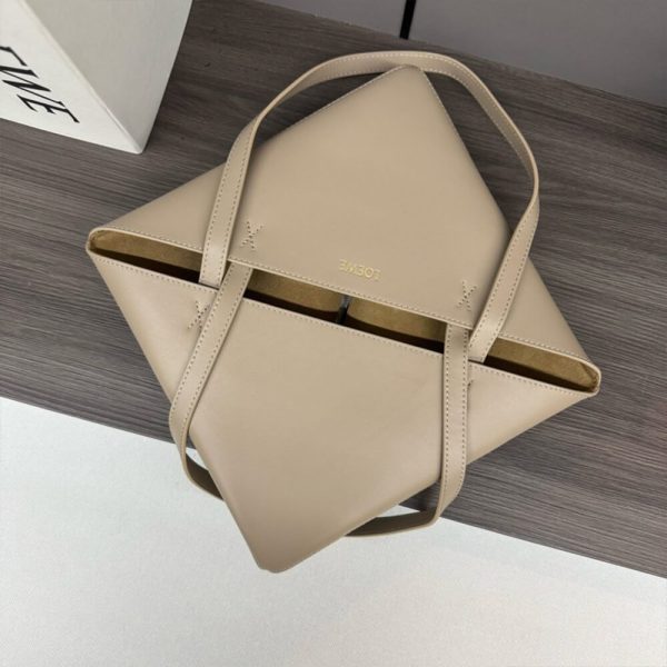 LOEWE Medium Puzzle Fold tote in shiny calfskin(HIGH-END GRADE)