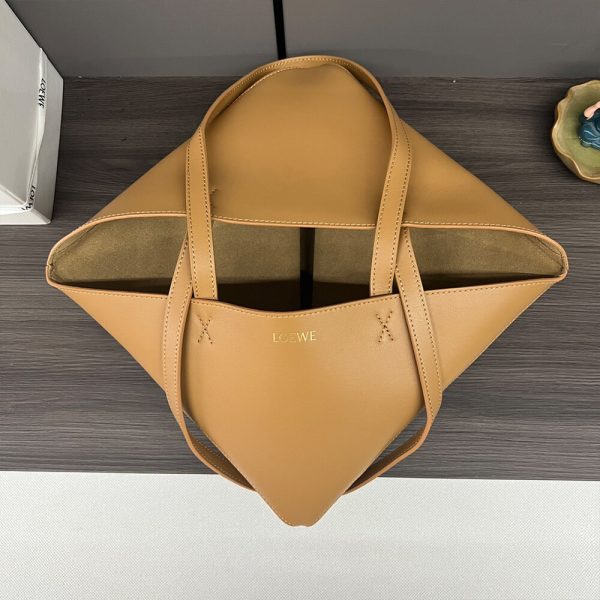 LOEWE Medium Puzzle Fold tote in shiny calfskin(HIGH-END GRADE)