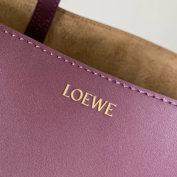 LOEWE Medium Puzzle Fold tote in shiny calfskin(HIGH-END GRADE)