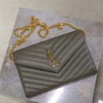 YSL cassandre chain wallet in lambskin