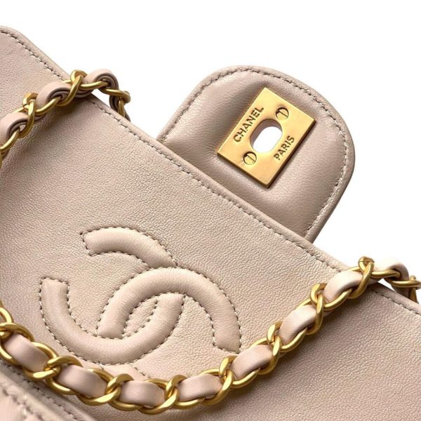 CHANEL Mini Flap Bag with Top Handle(high-end grade)