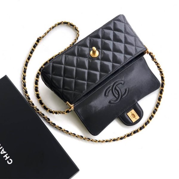 CHANEL Mini Flap Bag with Top Handle(high-end grade)