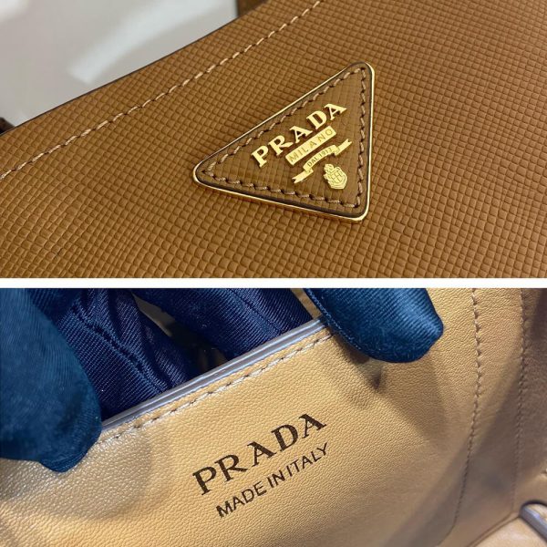 Prada Panier Saffiano Leather Mini Bag(high-end grade)