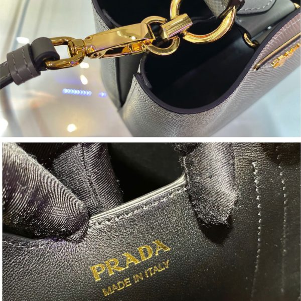 Prada Panier Saffiano Leather Mini Bag(high-end grade)