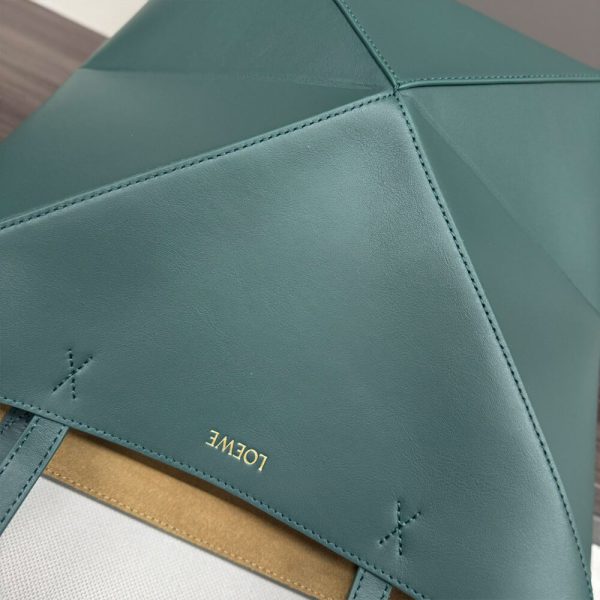 LOEWE Medium Puzzle Fold tote in shiny calfskin(HIGH-END GRADE)