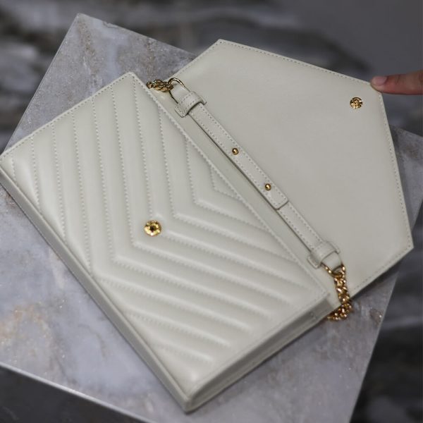 YSL cassandre chain wallet in lambskin