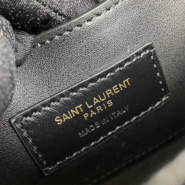 YSL kate medium tassel in crocodile-embossed leather