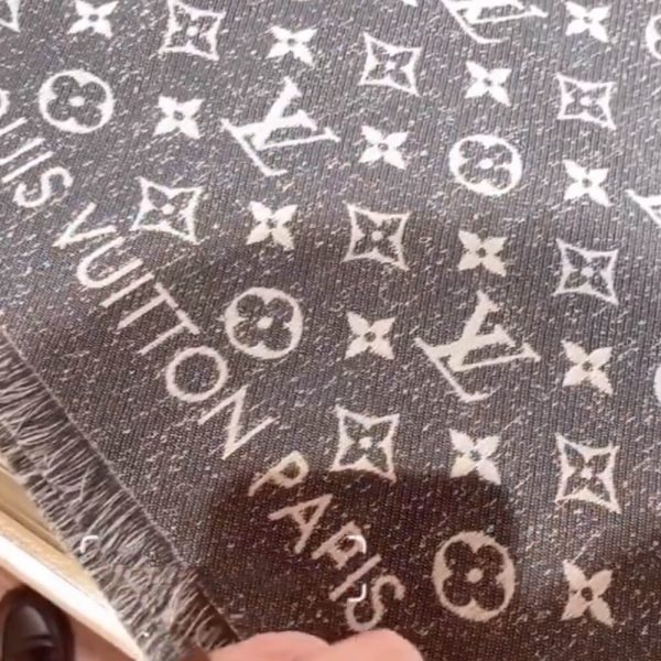 LV Monogram Jacquard Denim Shawl