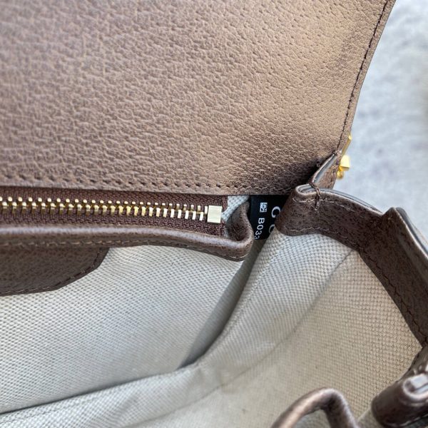 GUCCI BAMBOO 1947 JUMBO GG SMALL TOP HANDLE BAG