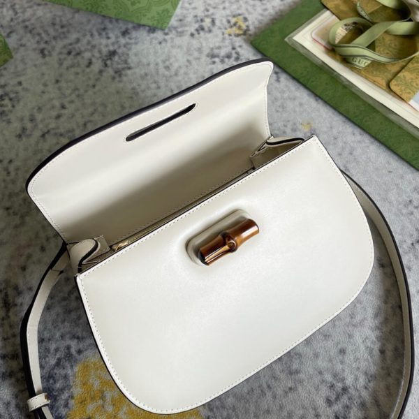 GUCCI BAMBOO 1947 JUMBO GG SMALL TOP HANDLE BAG