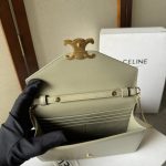CELINE MARGO Shiny Calfskin Leather Chain Wallet