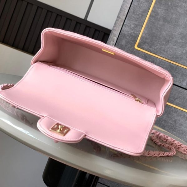 CHANEL Mini Flap Bag with Top Handle(high-end grade)